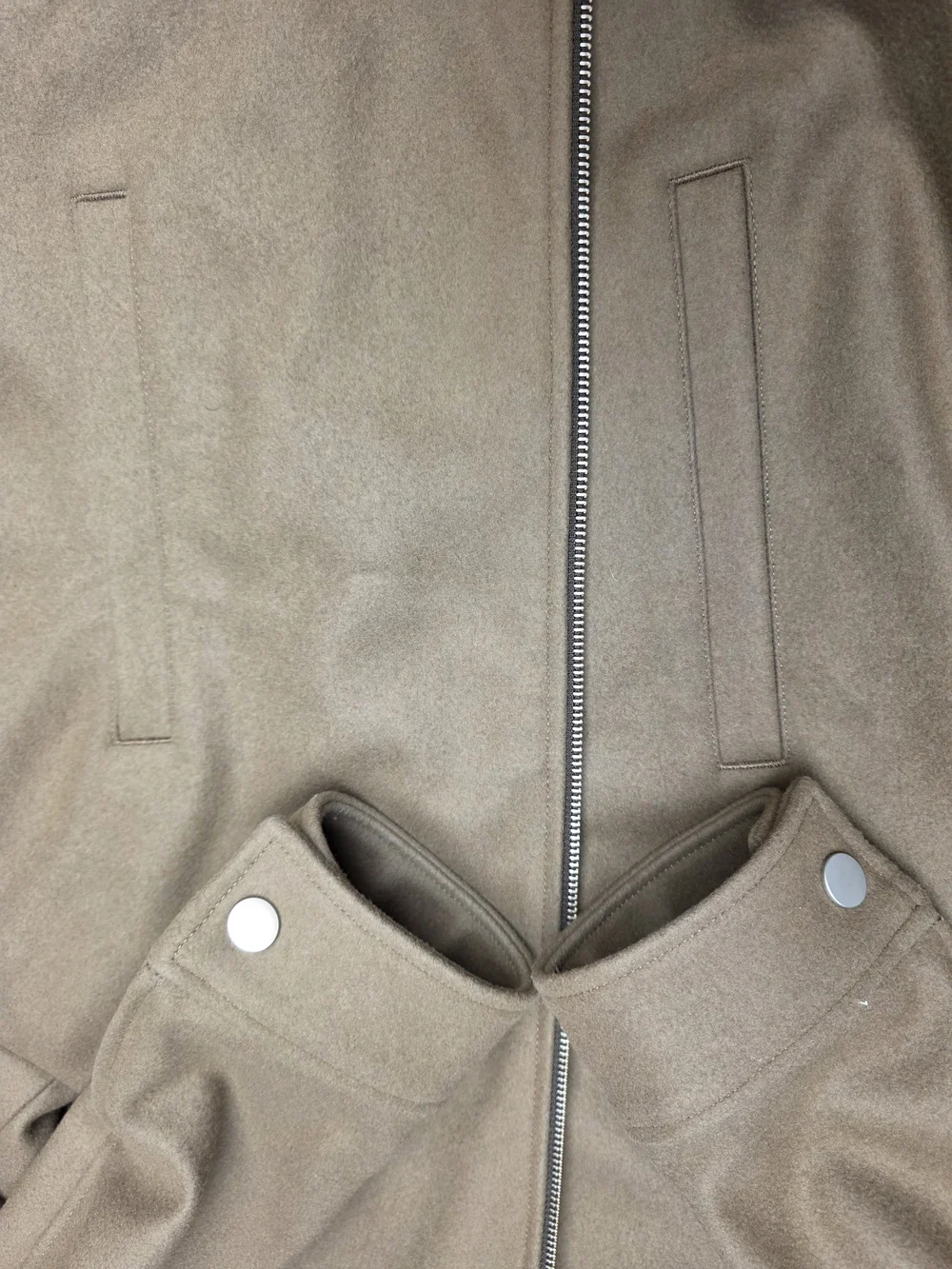 Theory zip front
